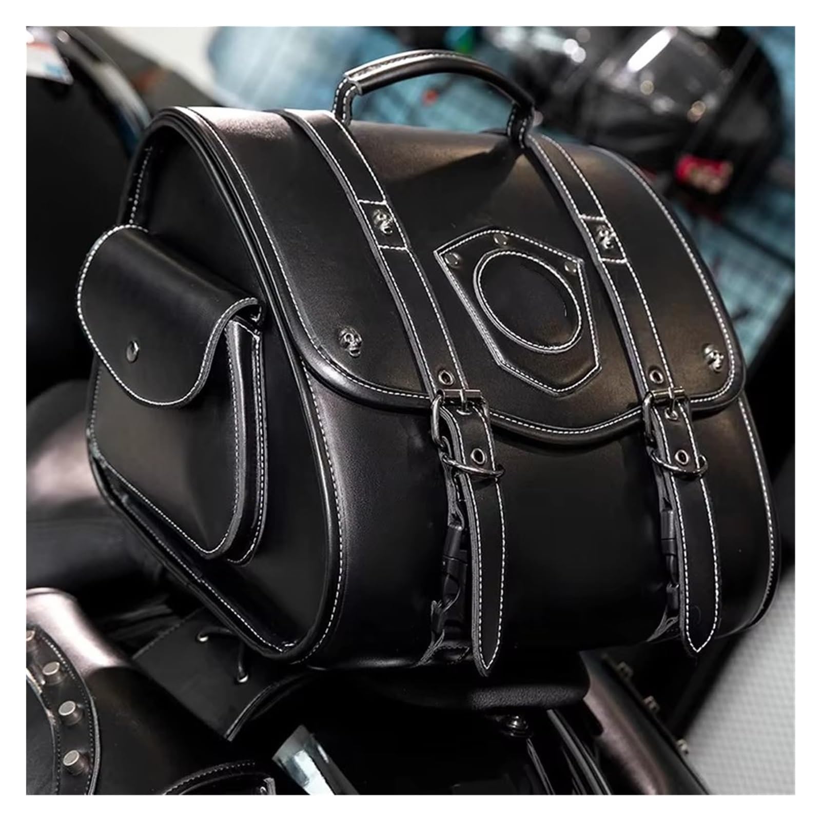 Moto Paraurti Borsa Moto Laterale Guida Elettrico Veicolo Kit Pilota Pacchetto Testa Coda Appeso Bagagli Sella Borsa