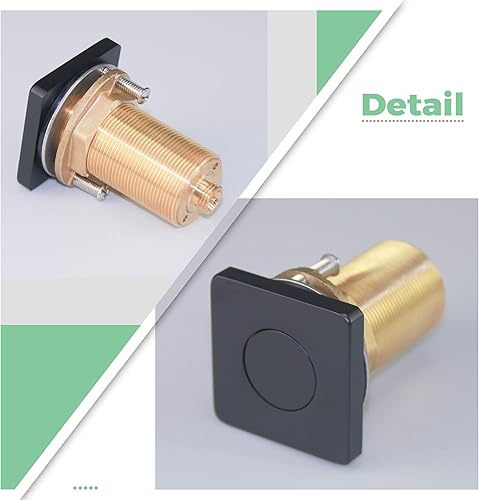 Miniatura 3 de ALL Botón de interruptor de aire de latón para fregadero, parte superior de eliminación de basura (negro mate)