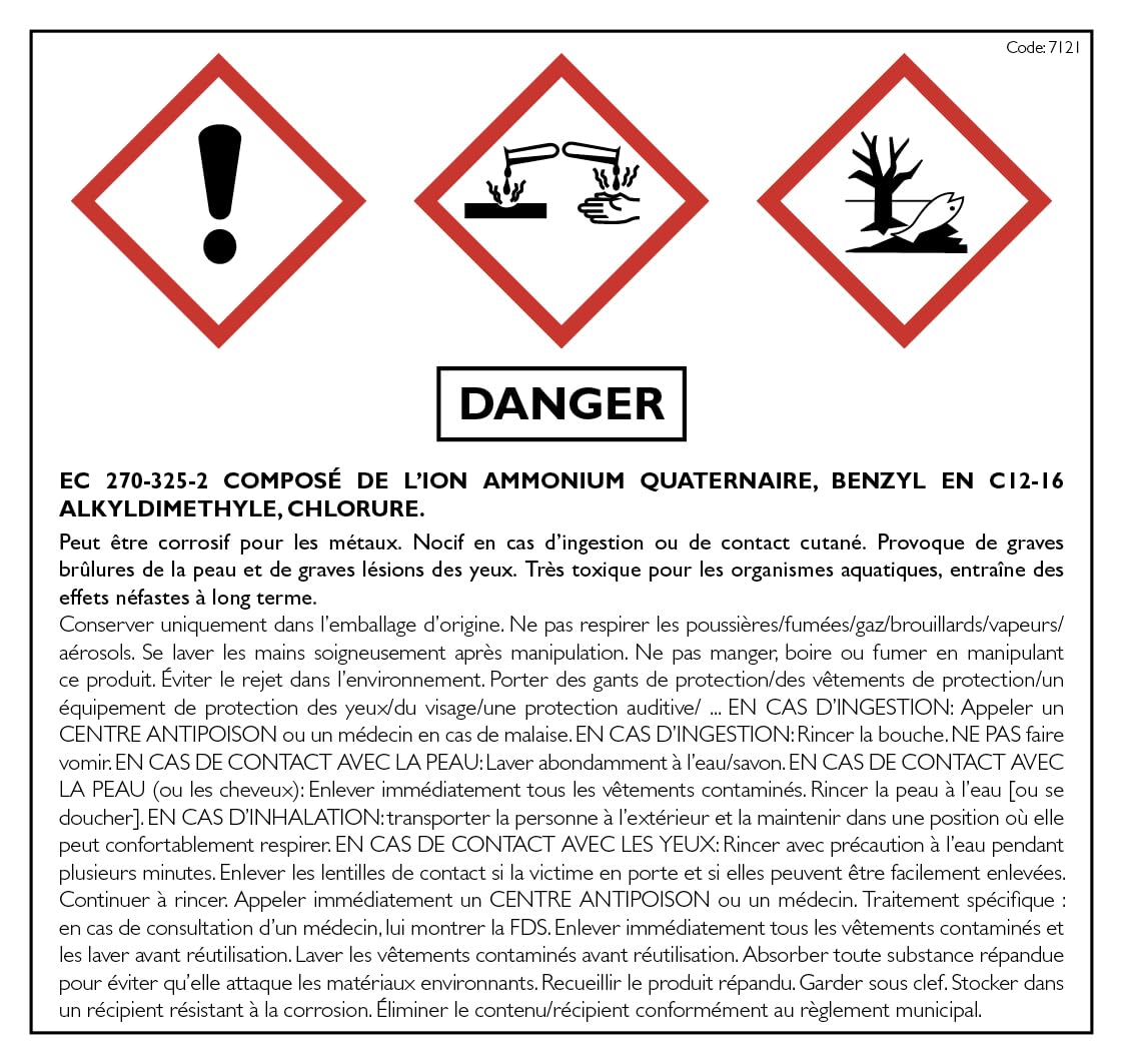 GUARD INDUSTRIE - Anti Dépôt Vert Guard 500 - Fongicide Invisible, Ultra Concentré, Anti Champignon, Lichen, Algue - Tous Matériaux - Fabrication Française - Bidon - 5 L - Traite 500 m2
