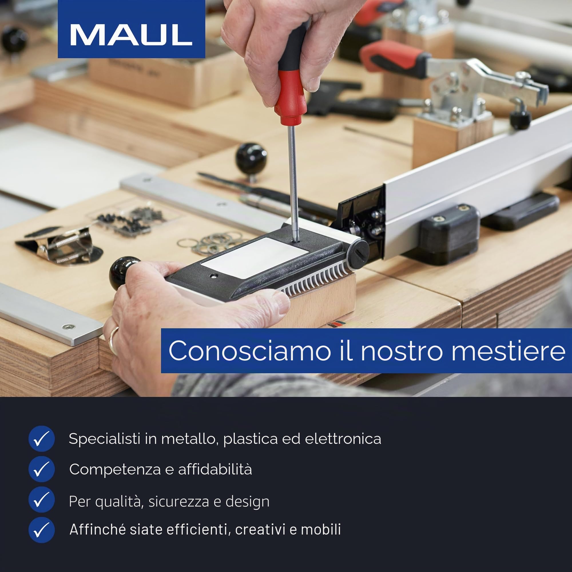 Maul 5610202 - Cassetta per denaro, in lamiera d'acciaio, misura 2, dimensioni (L x P x H): 200 x 170 x 90 mm bianco