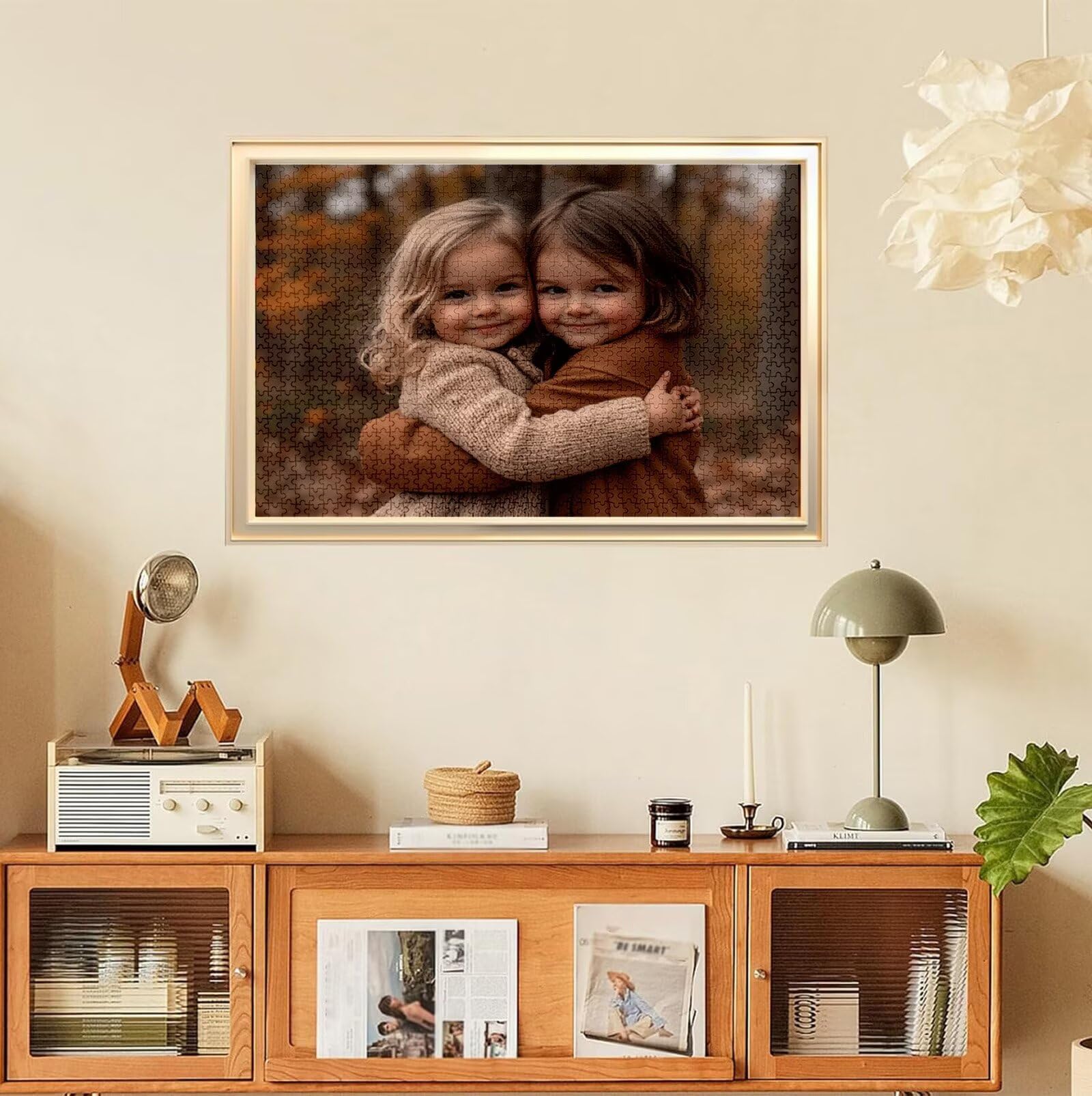 Puzzle Personalizado con Foto, Personalizada Rompecabezas Personalizado Diseña tu Logo Foto o Texto, Personalizado Navidad Halloween San Valentín Parejas Niños Familia Amigos h-4077