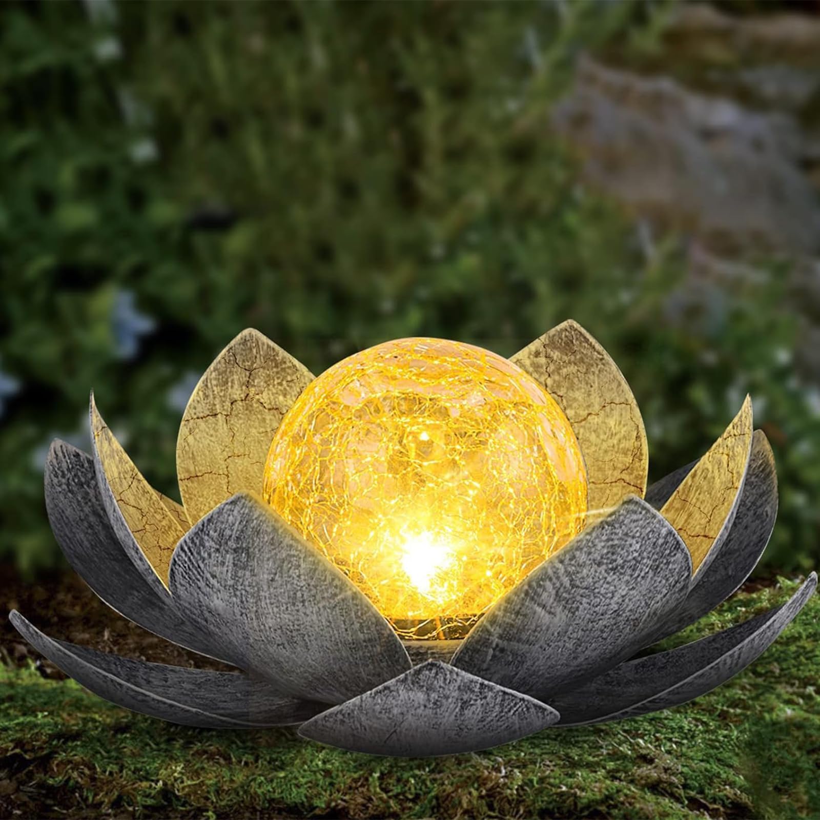 LustLocke Solarlampen Kolibri - Wetterfeste Gartendeko Mit Knistern Kugel