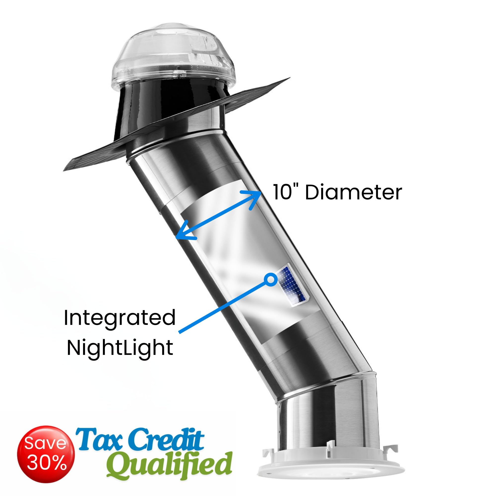 Solatube 160 ISn HVHZ 10-inch Tubular Skylight Kit with