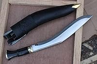 Vista 3 de 13" Service Kukri - Khukuri de acero de alto carbono, cuchillos forjados a mano, Kukris tradicional de Nepal
