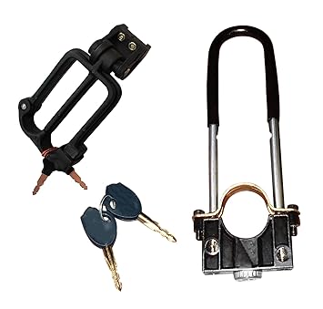A2D Bike Helmet Protection Lock + Bike Tyre Lock For Bajaj Discover 125 ST
