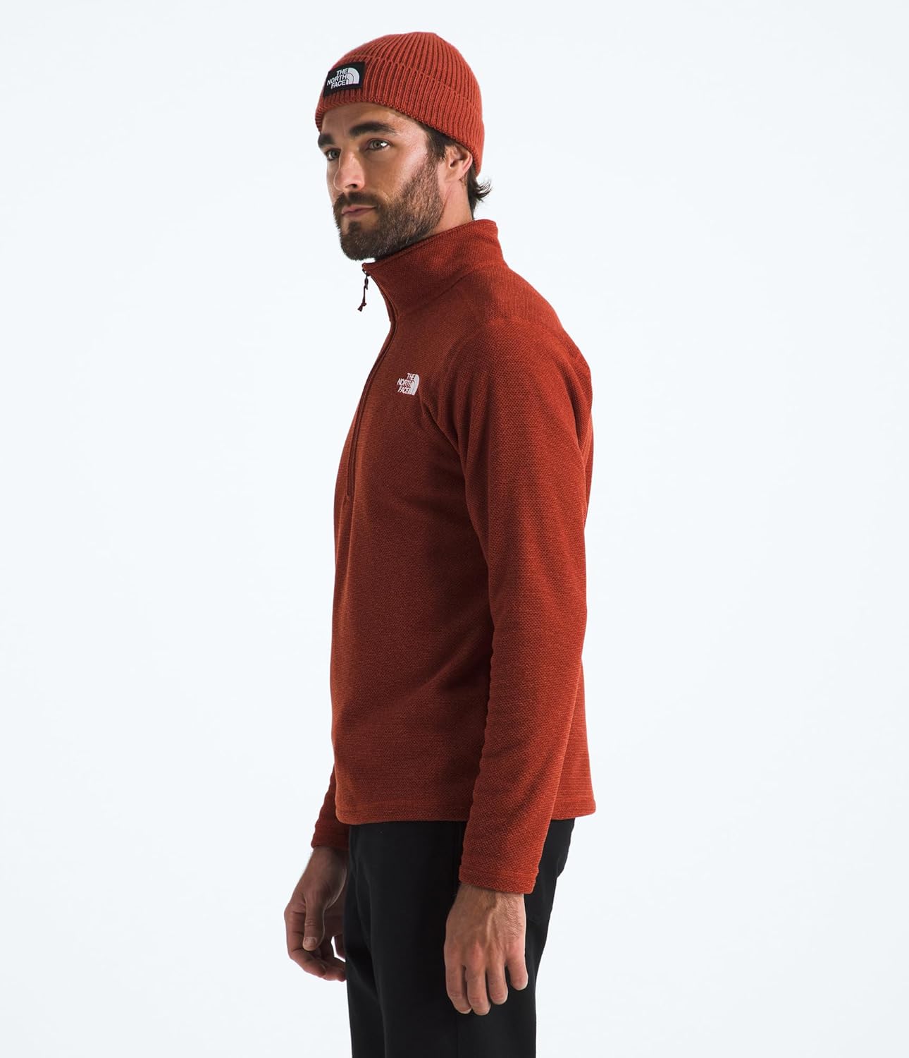 The North Face Men's Textured Cap Rock Quarter Zip Pullover - 1/4 Zip Fleece Jacket with a Classic Fit & Embroidered Logo