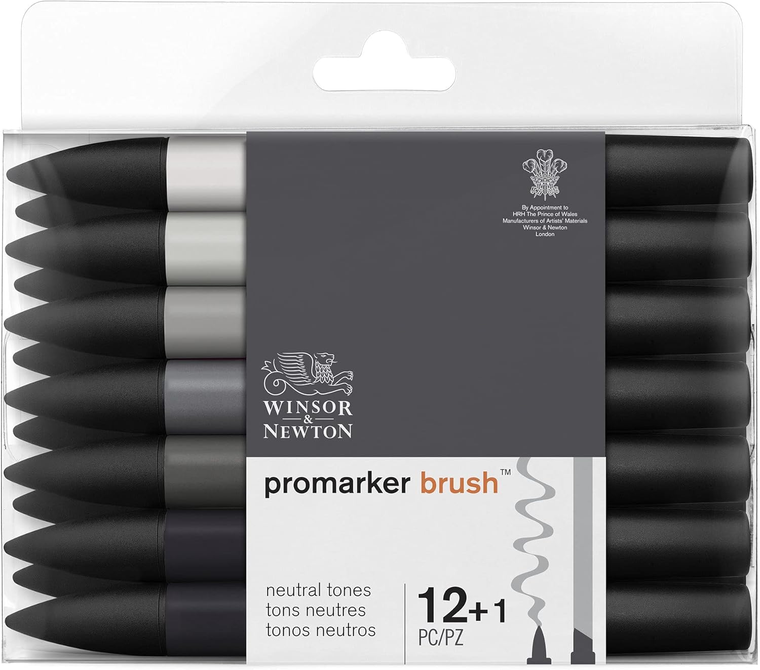 Winsor & Newton ProMarker Brush Set, 24 Count, Student Designer Wallet