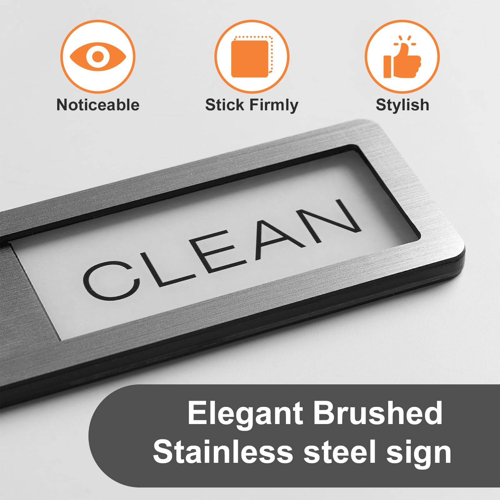 Magnete Lavastoviglie Clean/Dirty - Indicatore Sporco/Pulito, Con Adesivo - Foto 8