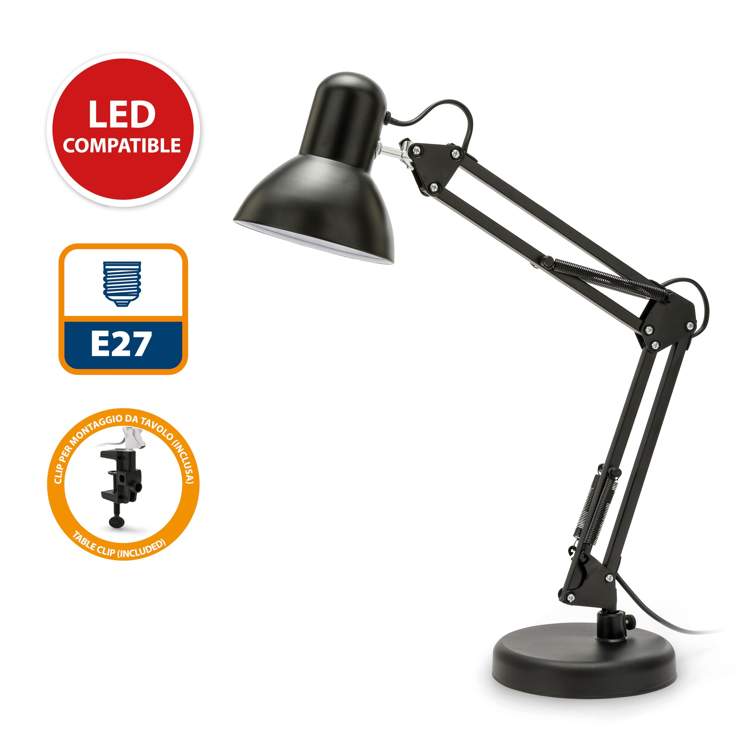 Velamp tl1207-n Charleston XL Lampe de table