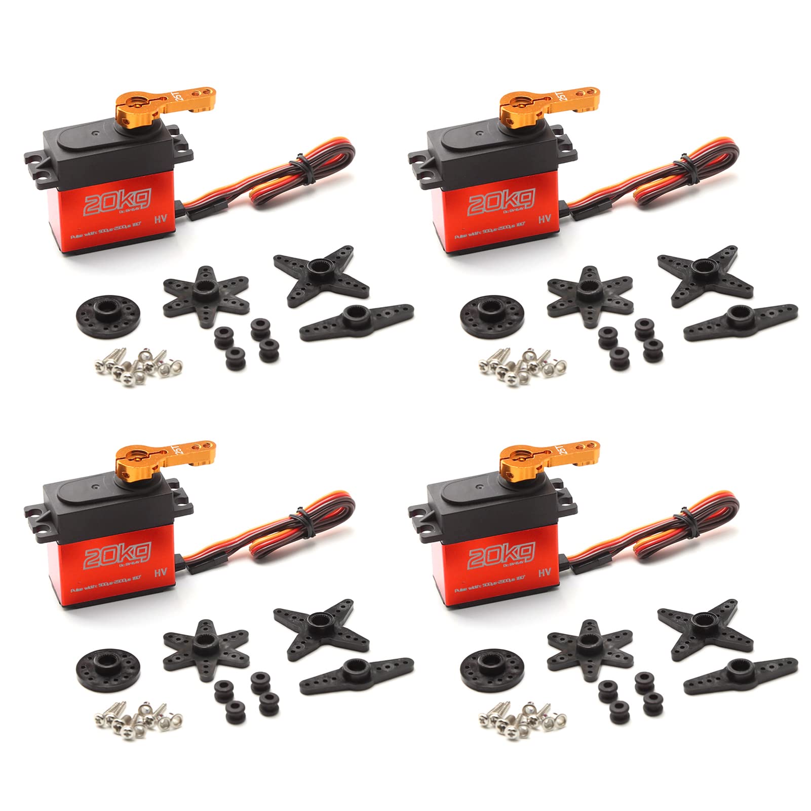Servo numérique 20 kg pour bras robotique et voiture RC 1/8 1/10 1/12