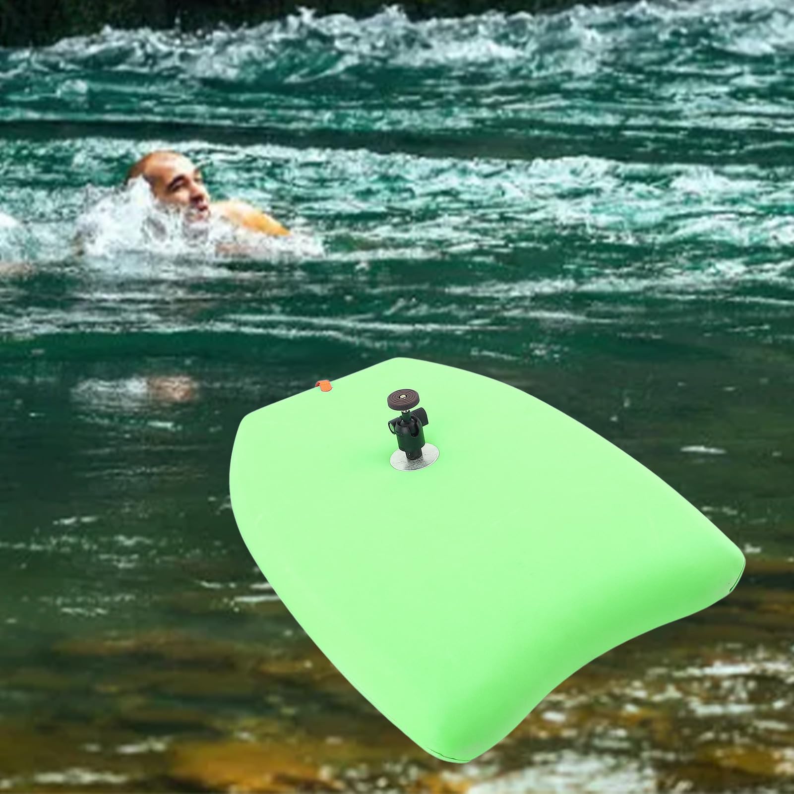 Schwimmbrett Für Die Schwimmfotografie, Schwimmbrett Erwachsene Mit Klappbarem Verstellbarem Ständer Eva Foam PC ABS Schwimmhilfe Erwachsene Mit 1/4-Zoll-Gewinde Für Panorama