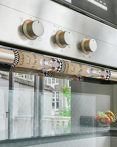 Miniatura 5 de Juego de 2 fundas para manijas de puerta de refrigerador con gnomos de chef, para lavavajillas, microondas, horno, nevera, estufa, accesorios