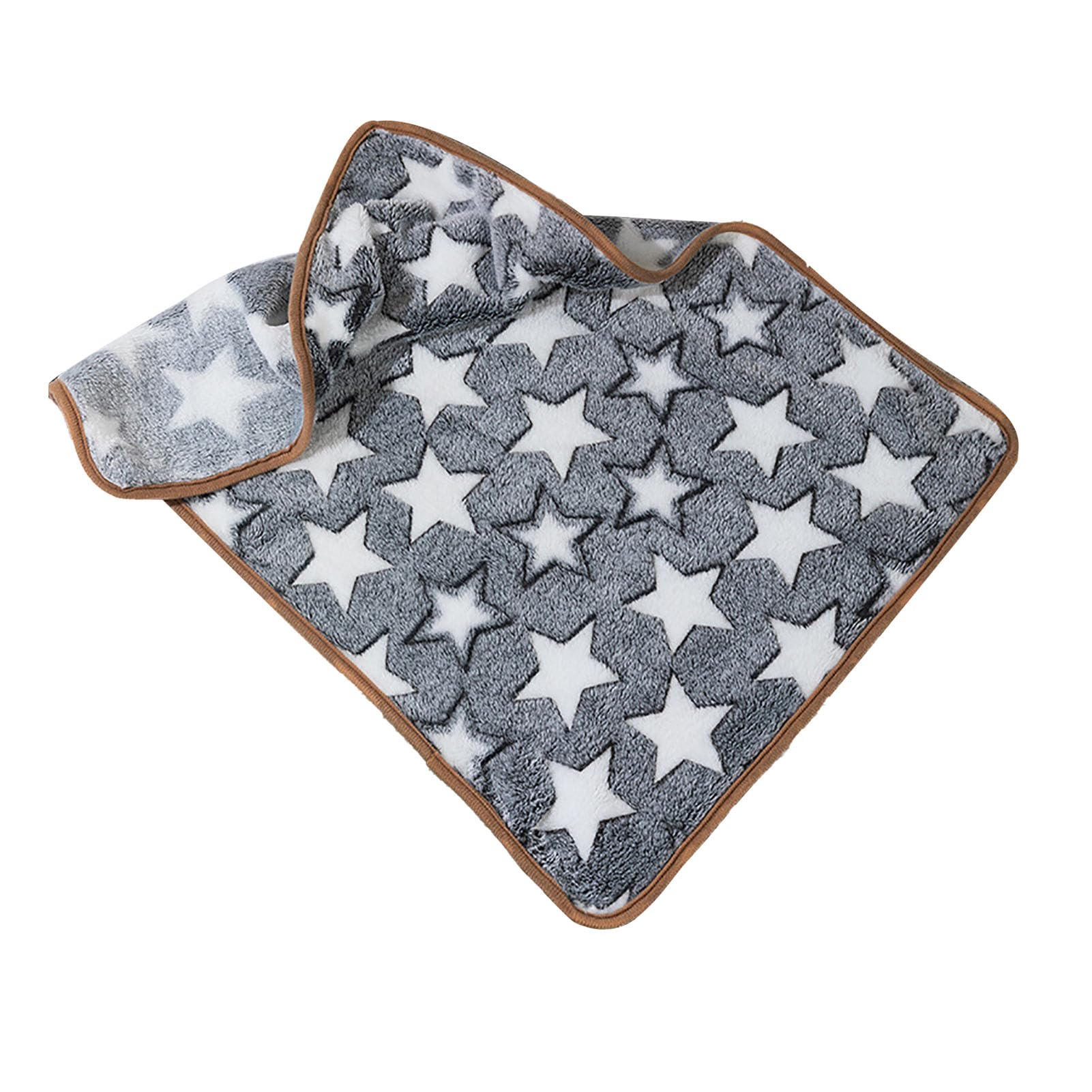 Manta Gris para Mascotas, Cálida Felpa para Mascotas, Suave Y Cómoda, con Patrón de Estrellas, Mantas para Perros Y Gatos, Manta para el Hogar, Sofá, Perros, Cachorros,(XL-Manta Estrella Gris)