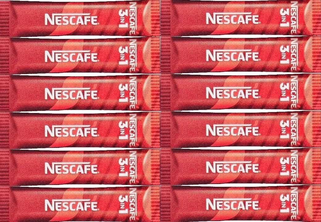 Nescafe 3in1 Original EU Made Long Expiry Date Individual Instant Coffee Sachets (12 sachets)