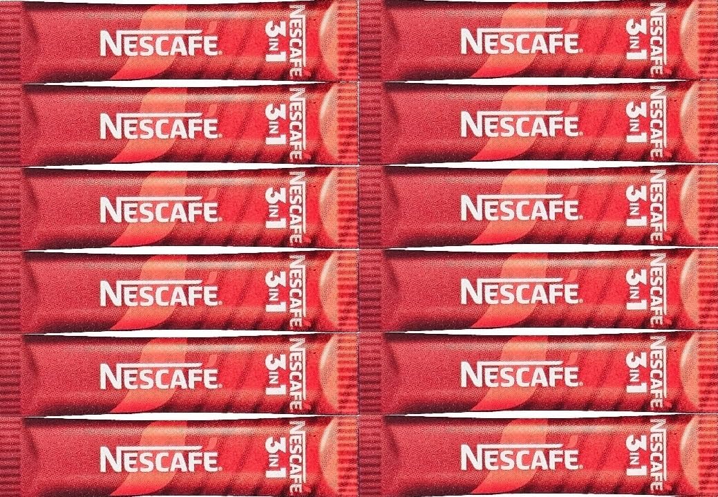 Nescafe 3in1 Original EU Made Long Expiry Date Individual Instant Coffee Sachets (12 sachets)