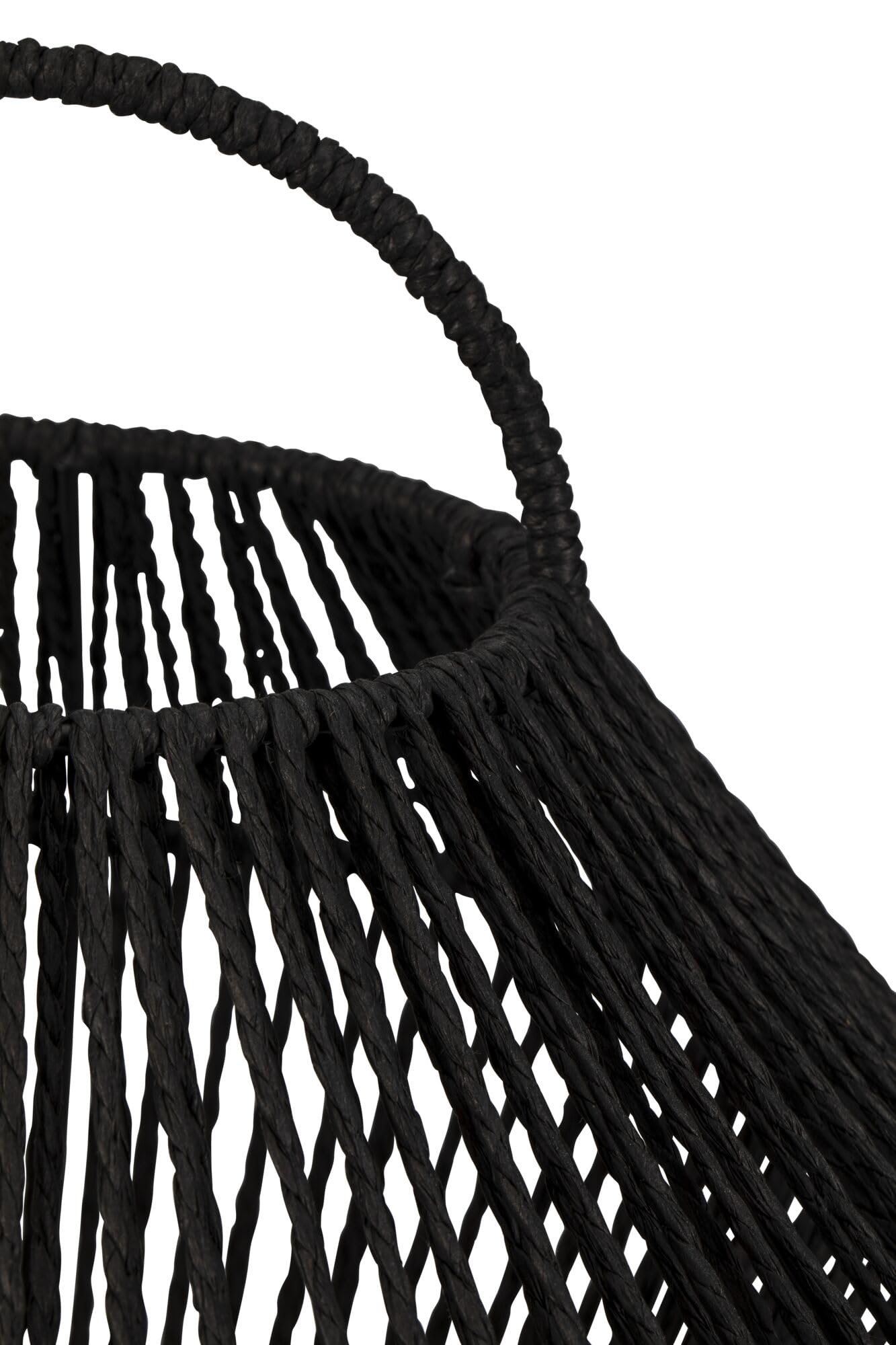 Pauleen Paulmann 48301 Tischleuchte Boho Shine E27 max. 20W Schwarz Metall, Rattan Nachttischleuchte