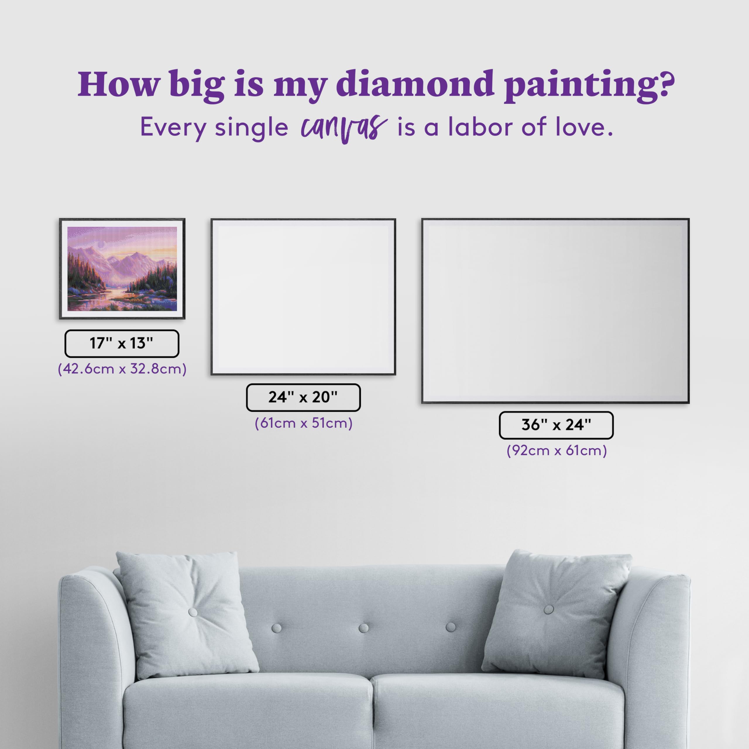 Amazon.com: DIAMOND ART CLUB Purple Mountain Majesty Diamond Art