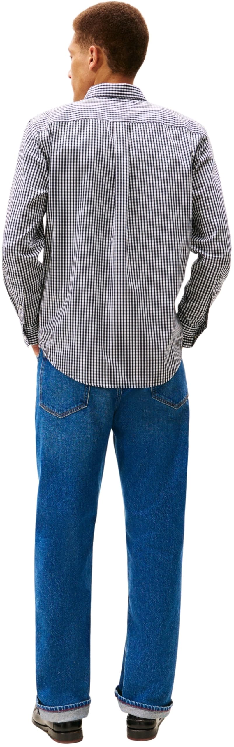 Tommy Hilfiger Herren Flex Poplin Big Gingham Rf Shirt Mw0mw41713 L/S Shirt (1er Pack)