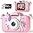Upgrade Kids Camera for Girls, Christmas Birthday Gifts for Boys, 1080P HD Selfie Digital Video Camera for Toddlers, Cute Portable Little Girls Boys Gifts Toys for 3 4 5 6 Years Old