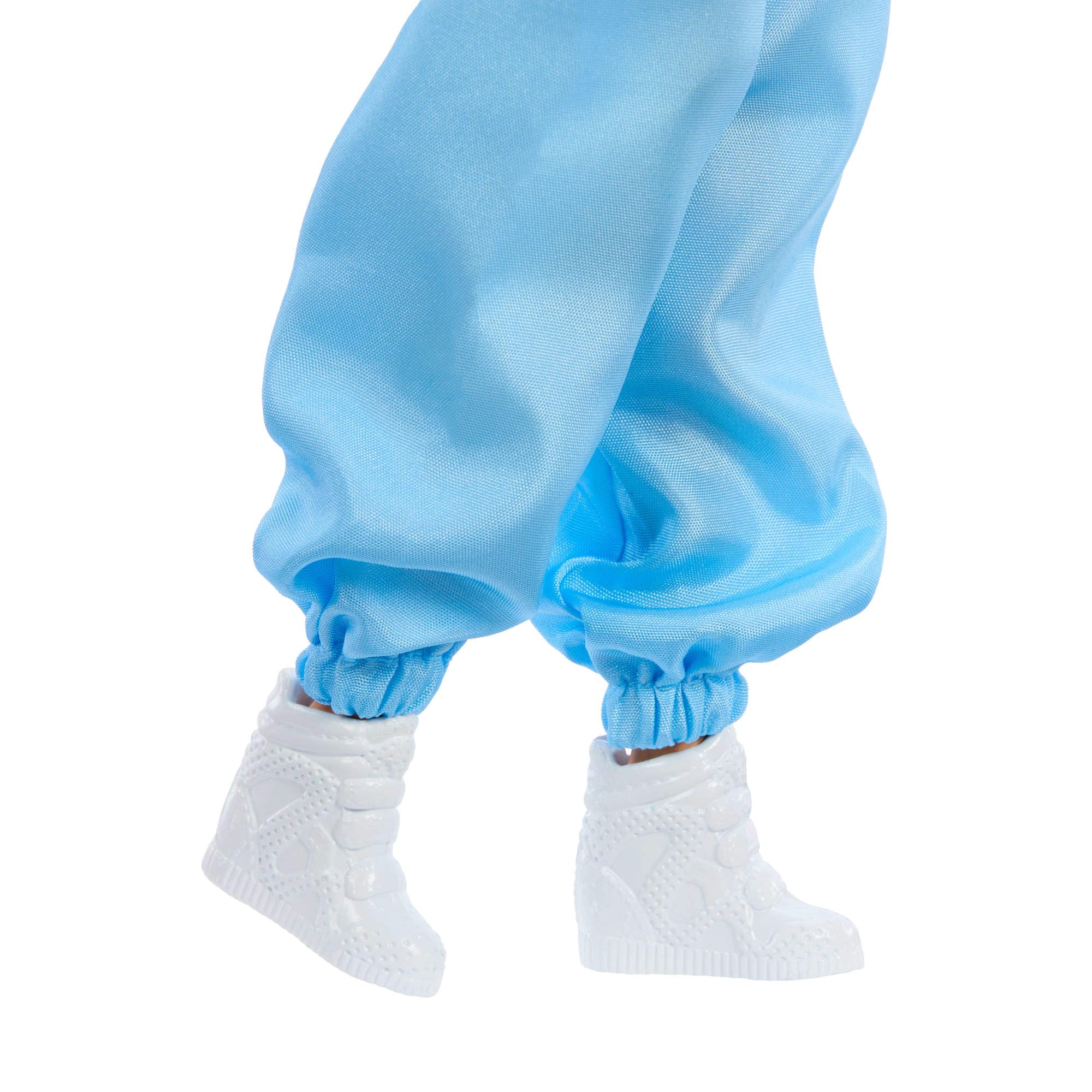 Barbie Lalka Deluxe Style w metalicznie różowej spódnicy i kurtce