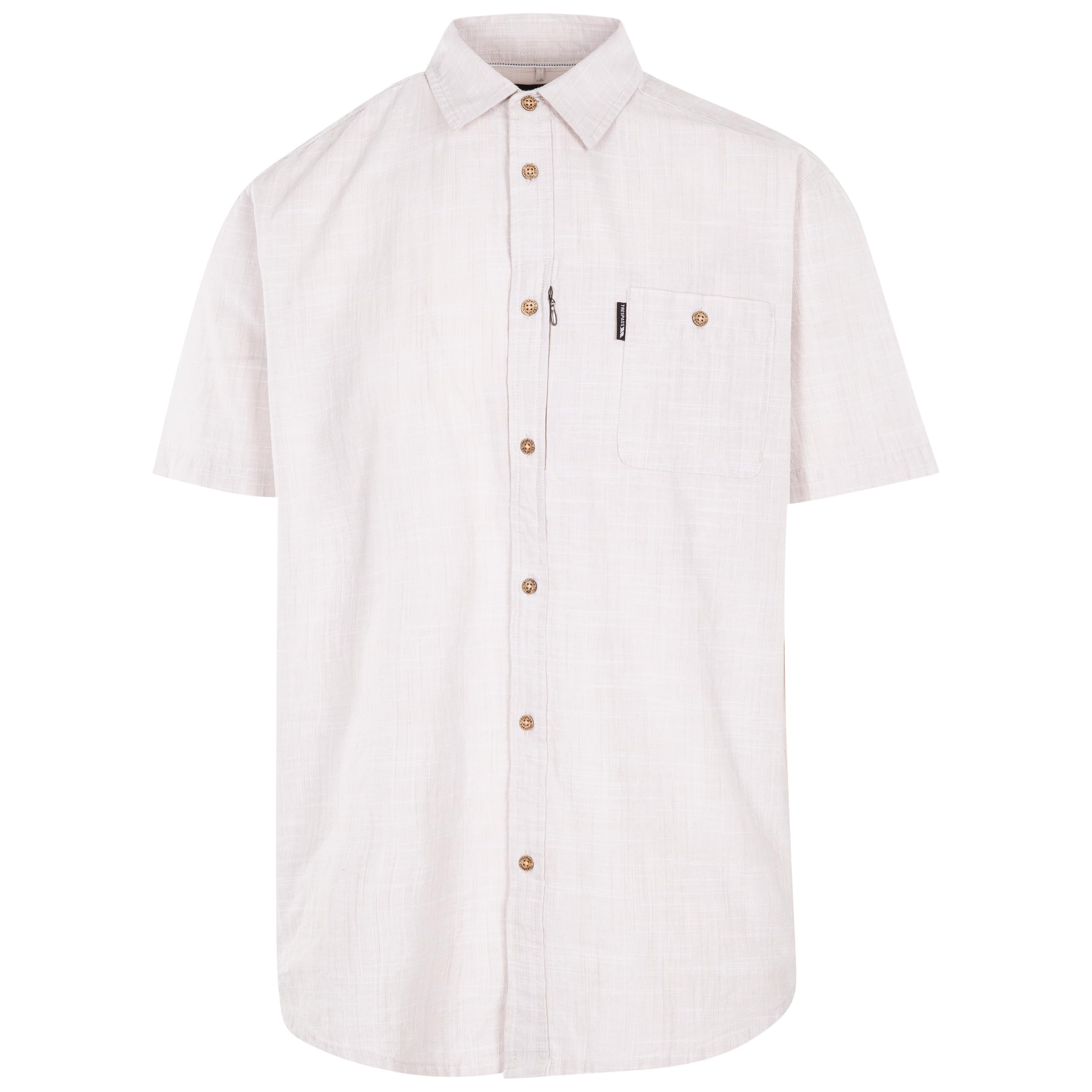 Trespass Men's Beige Casual Woven Shirt Basham