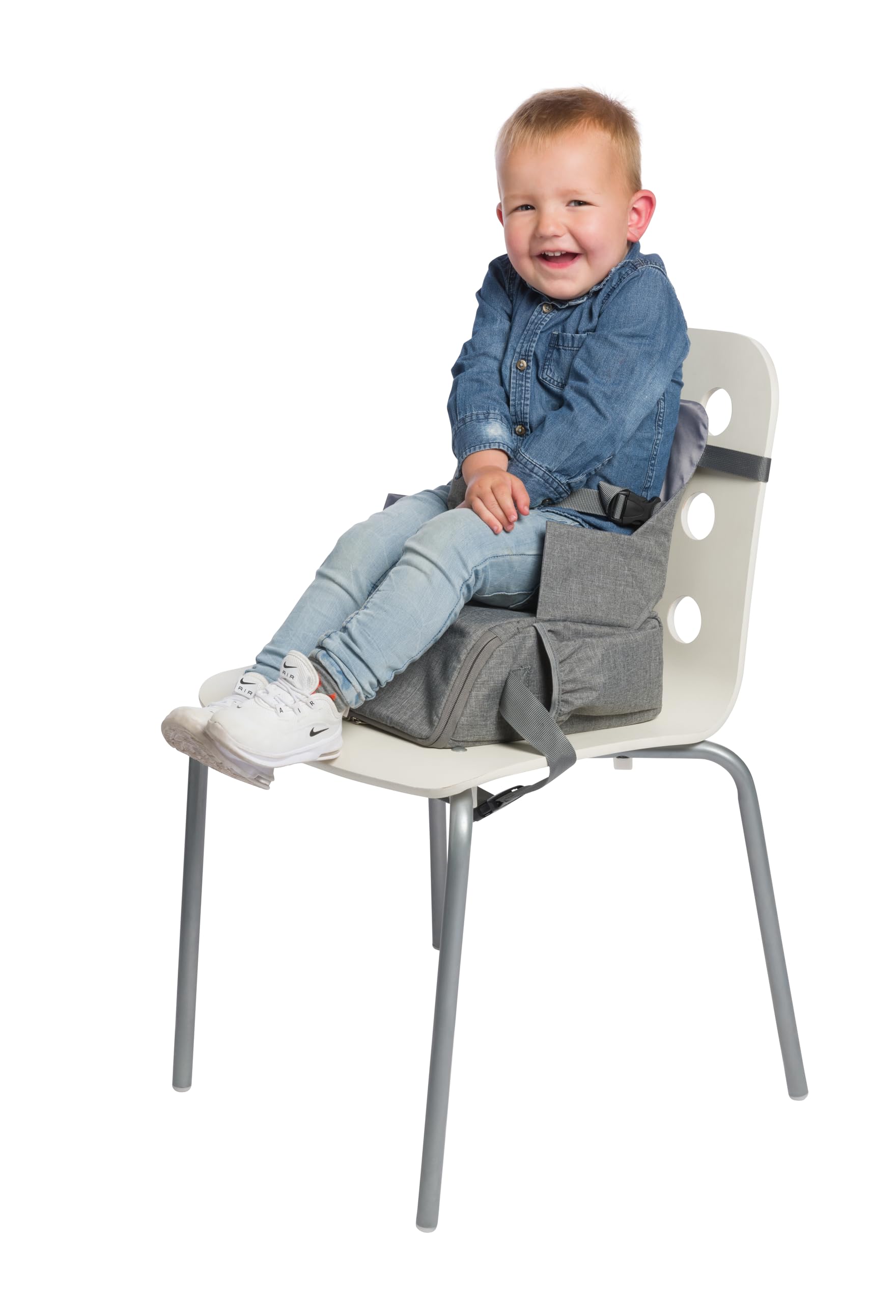Dooky Booster Seat – Portable Travel Feeding Chair with 3-Point Safety Harness & Storage Pocket for Toddlers-image-30