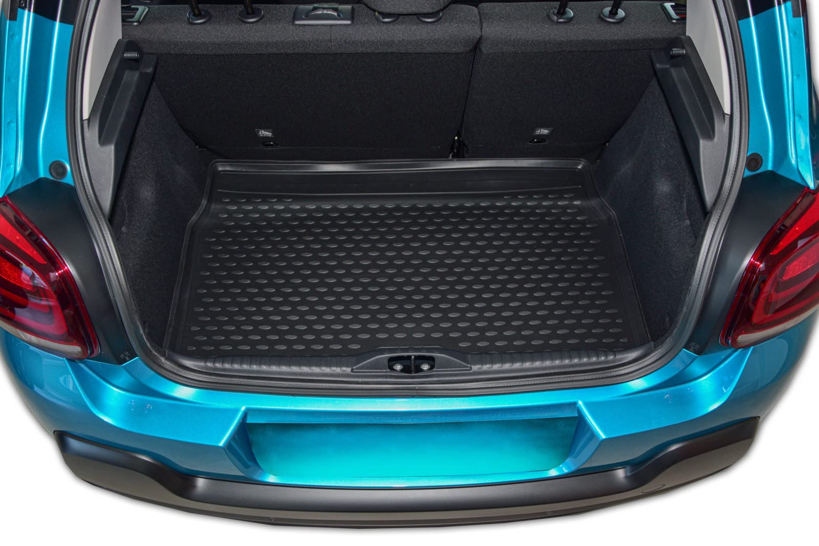 J&J AUTOMOTIVE Vasca Bagagliaio in TPE Gomma per Citroen C3 3 2016-2023, Proteggi Baule con Bordo Alto 3-5 cm, Antiscivolo, Colore Nero, Premium