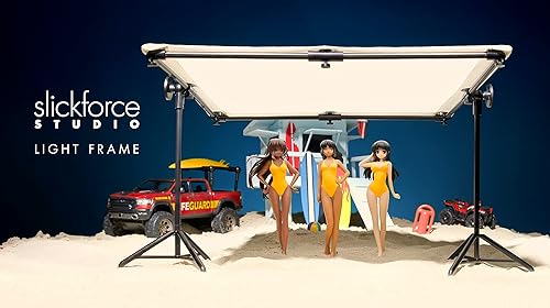 Miniatura 8 de Slickforce Juego completo de marco de luz en miniatura, ideal para fotografía de juguetes
