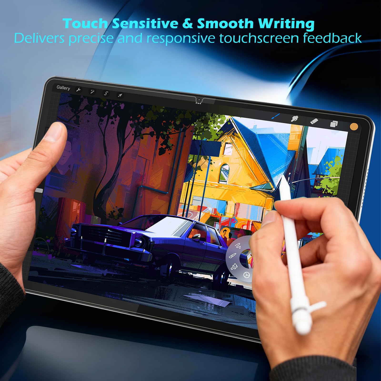 Hianjoo Folia ochronna kompatybilna z Lenovo Tab M11 / Lenovo Idea Tab 11 cali z zestawem instalacyjnym samochodowym, szklana folia ochronna na wyświetlacz, kompatybilna z Lenovo Idea Tab/Tab M11
