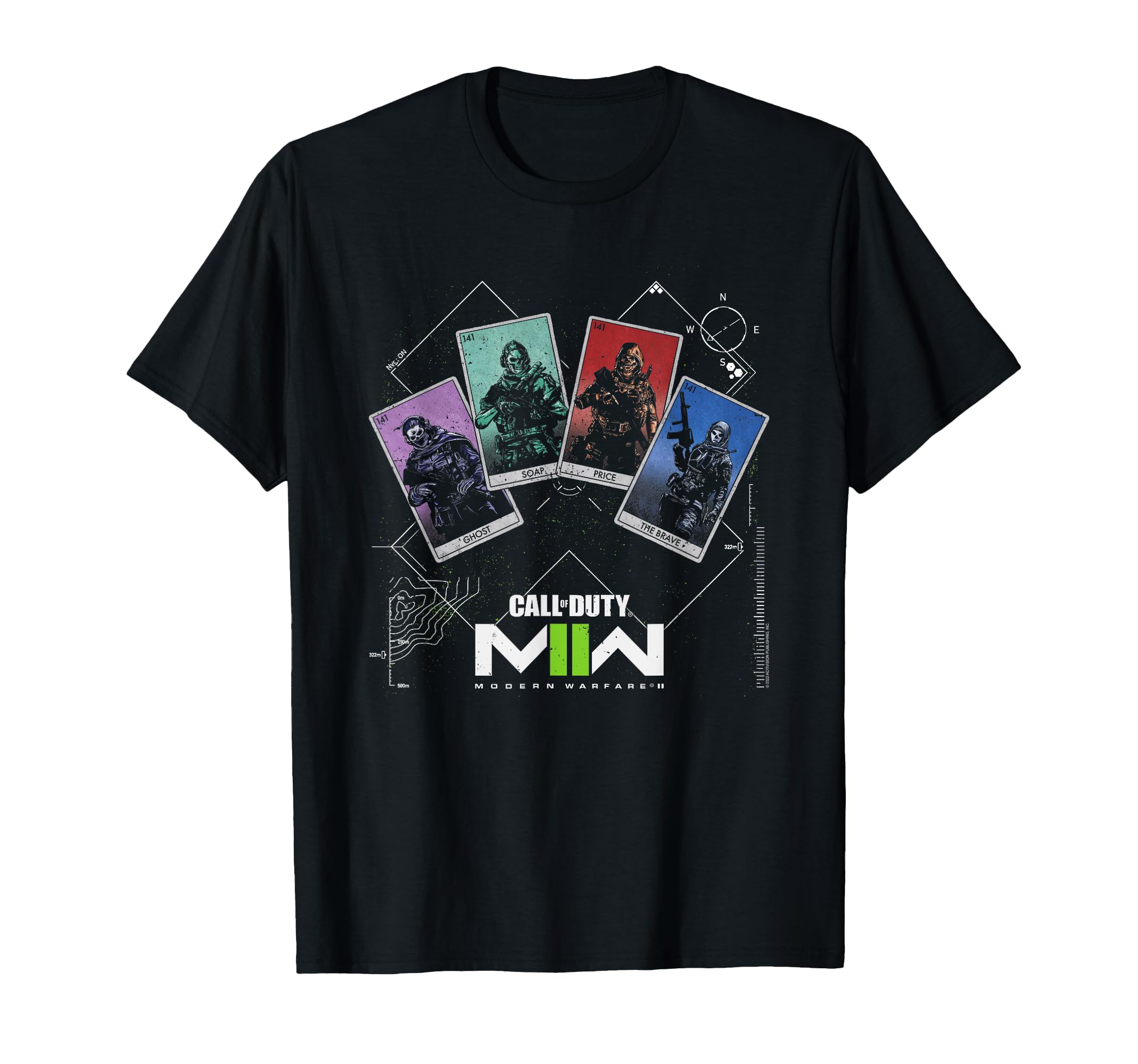 Call of Duty Task Force Tarot Cards Video Game T-Shirt