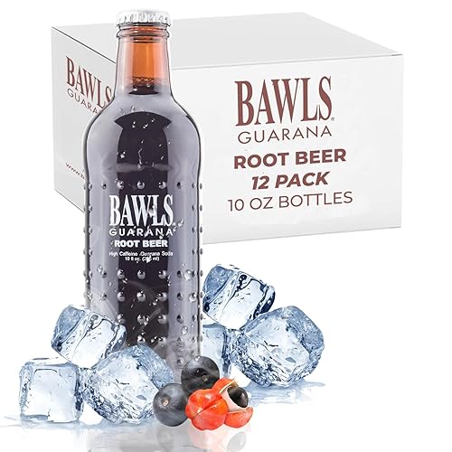 BAWLS BAWLS - Cerveza de raíz de guaraná, bebida de guaraná, refresco de guaraná, refresco alimentado con guaraná para energía, bebida con cafeína