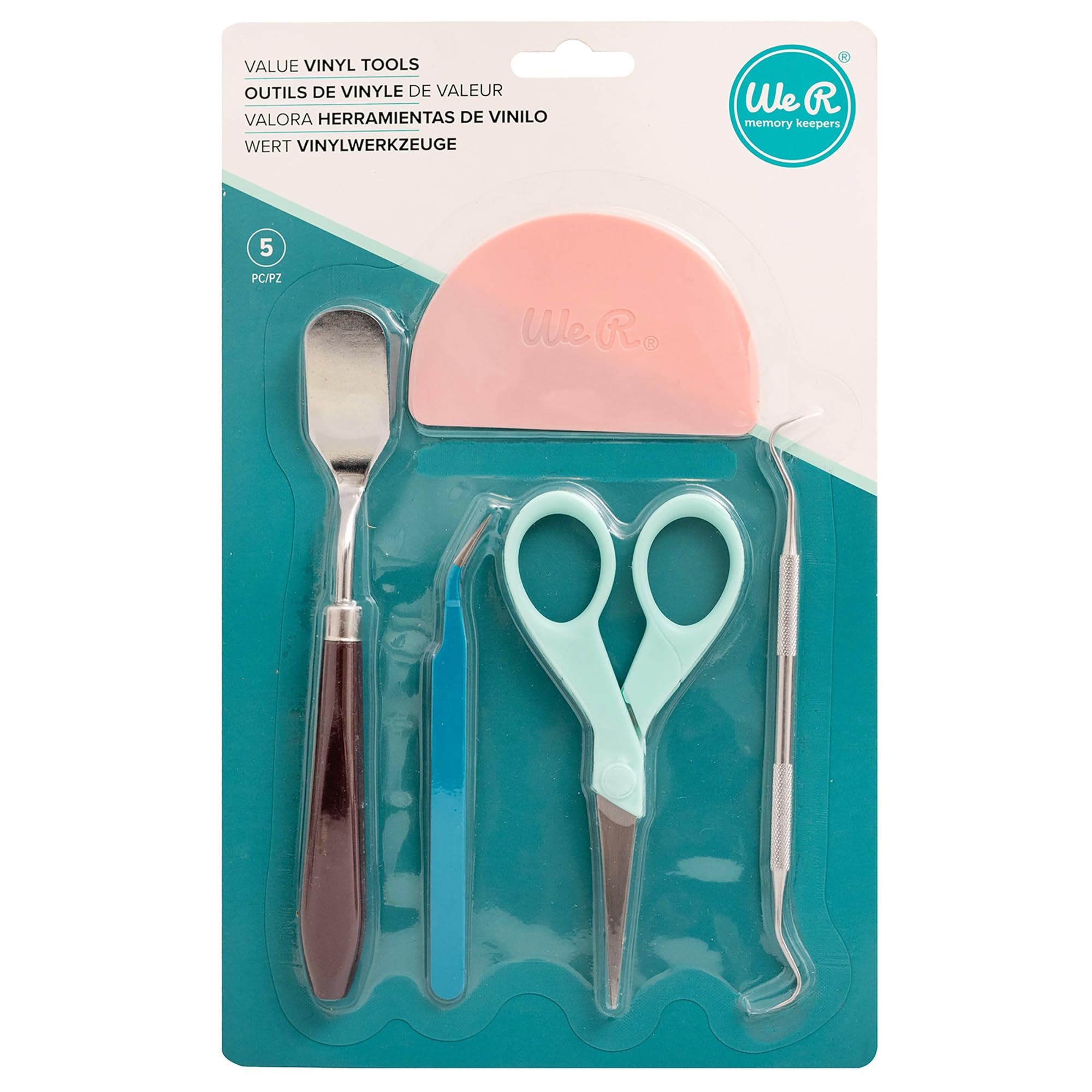 Vinyl Tool Kit We R Memory Keepers lot de 5 outils multicolore