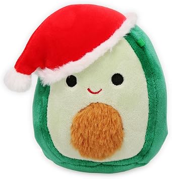 Squishmallows Kellytoy 2022 4" Austin The Christmas Avocado - Includes Stickers