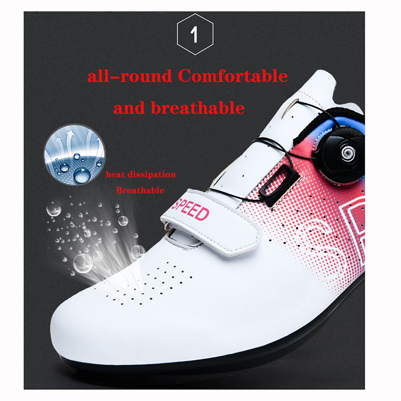 Buty Rowerowe Dla Męskich Motocykli Damskich Buty Mtb Kompatybilne Z Look Spd Spd-sl Delta Delta, Kompatybilne Z Buty Rowerowe Peloton Unisex Buty Rowerowe