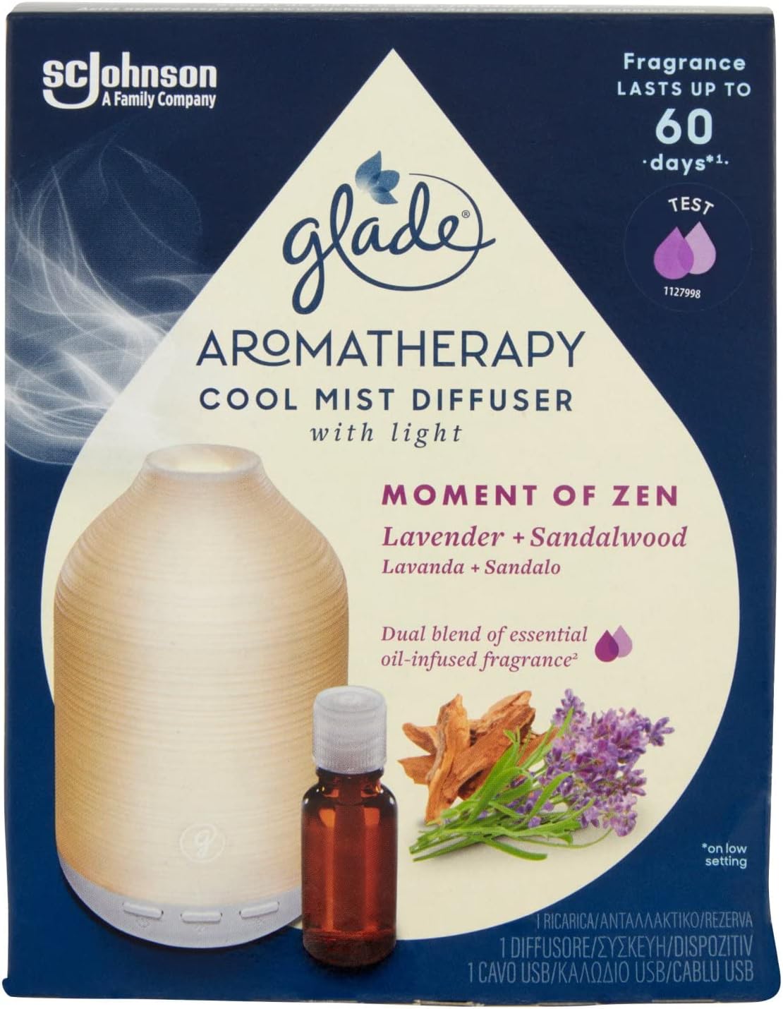 Glade Aromatherapy Diffusore di Oli Essenziali, Fragranza Moment of Zen