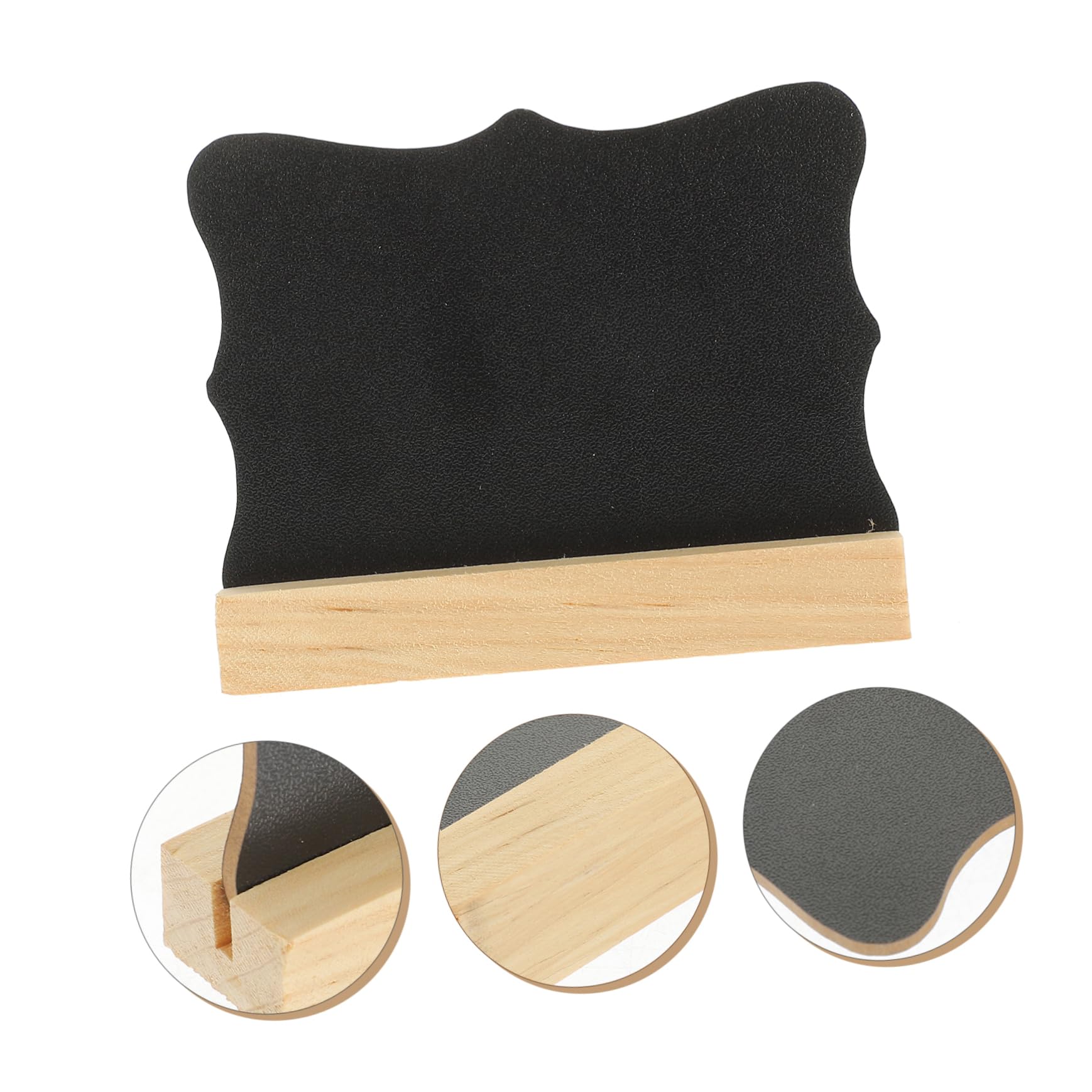 Operitacx 25pièces Mini Tableau De Panneaux Décoratifs Pour Événements Et Décoration De Table Ardoise Portable Avec Support Pour Messages Et Menus