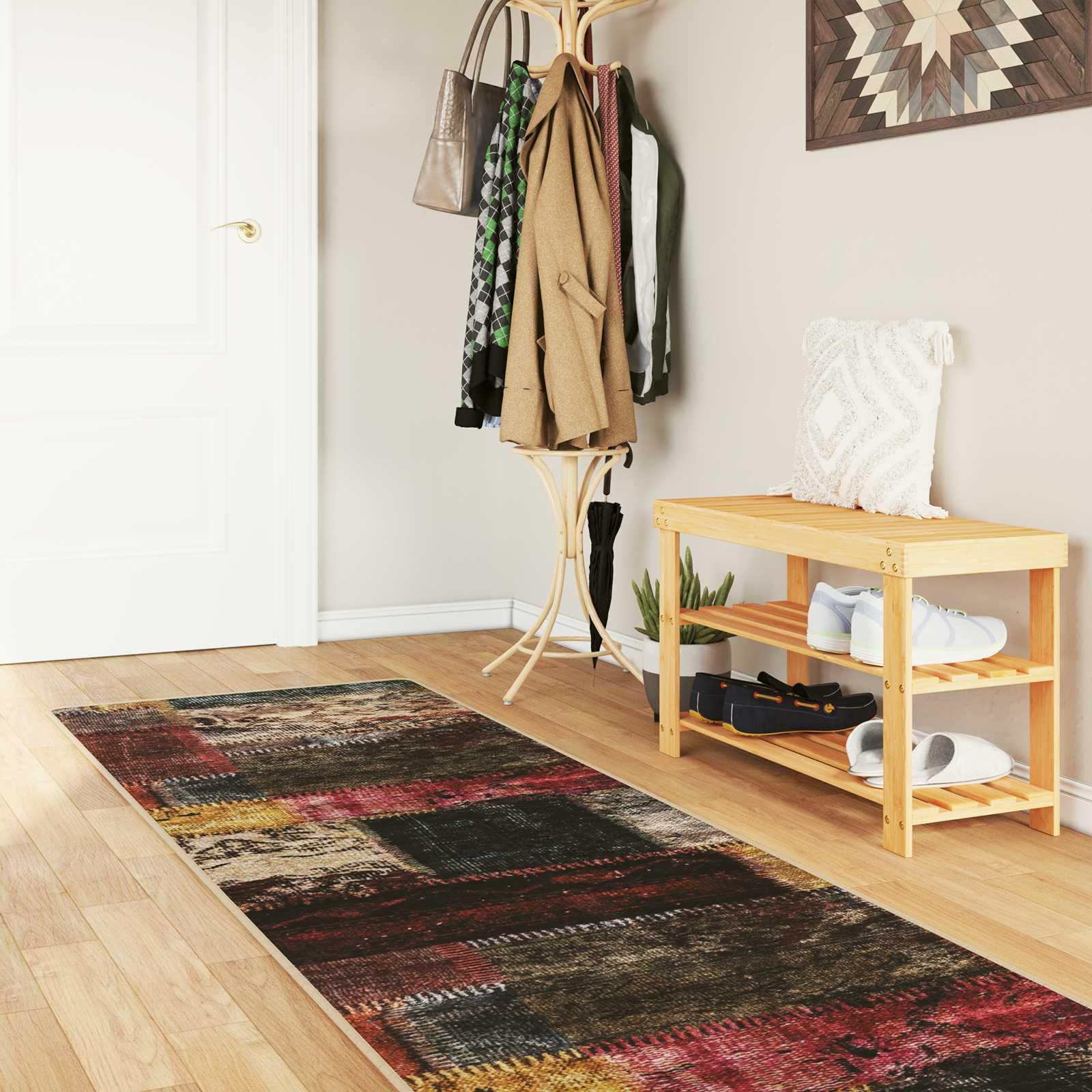 Alfombra de pasillo moderna para pasillo y dormitorio LoogCape MARSA multicolor