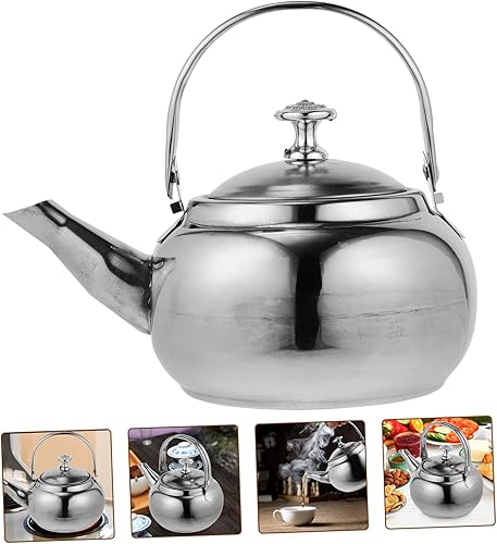 Miniatura 2 de Anneome Estufas de camping hervidor de agua caliente estufa de gas hervidor de té no magnético tetera hacer té de acero inoxidable hervidor de té