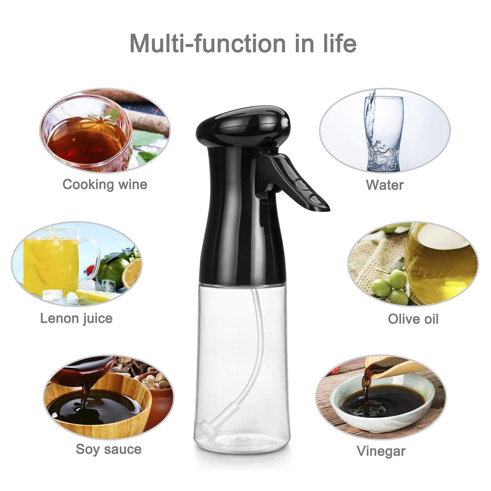 Spruzzatore Olio In Acciaio TOYANDONA - Dispenser Antigoccia Per Cucina E BBQ