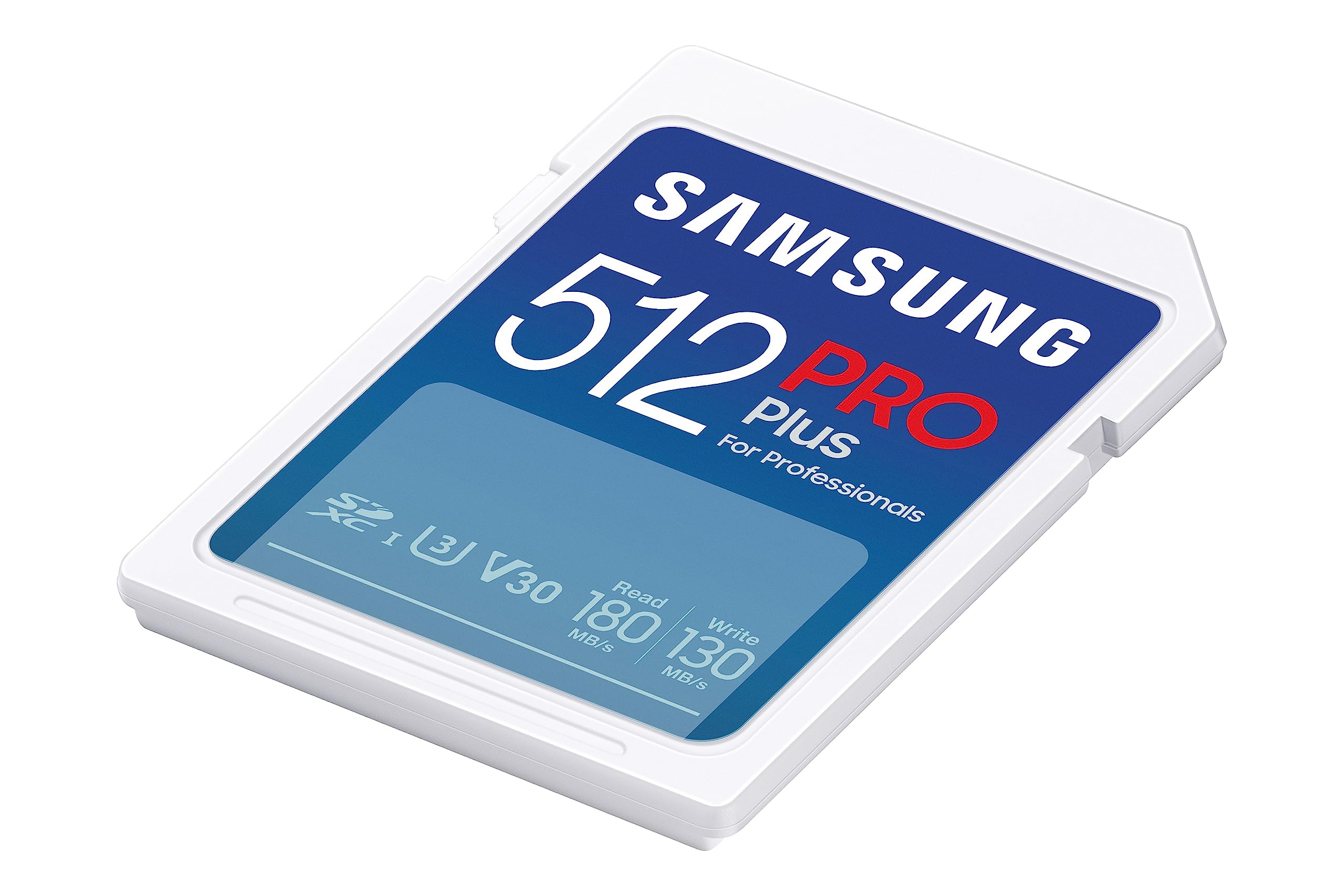 Samsung Memorie PRO Plus Scheda SD per Fotografia da 512 GB, UHS-I U3, Fino a 180 MB/s (MB-SD512S/EU)