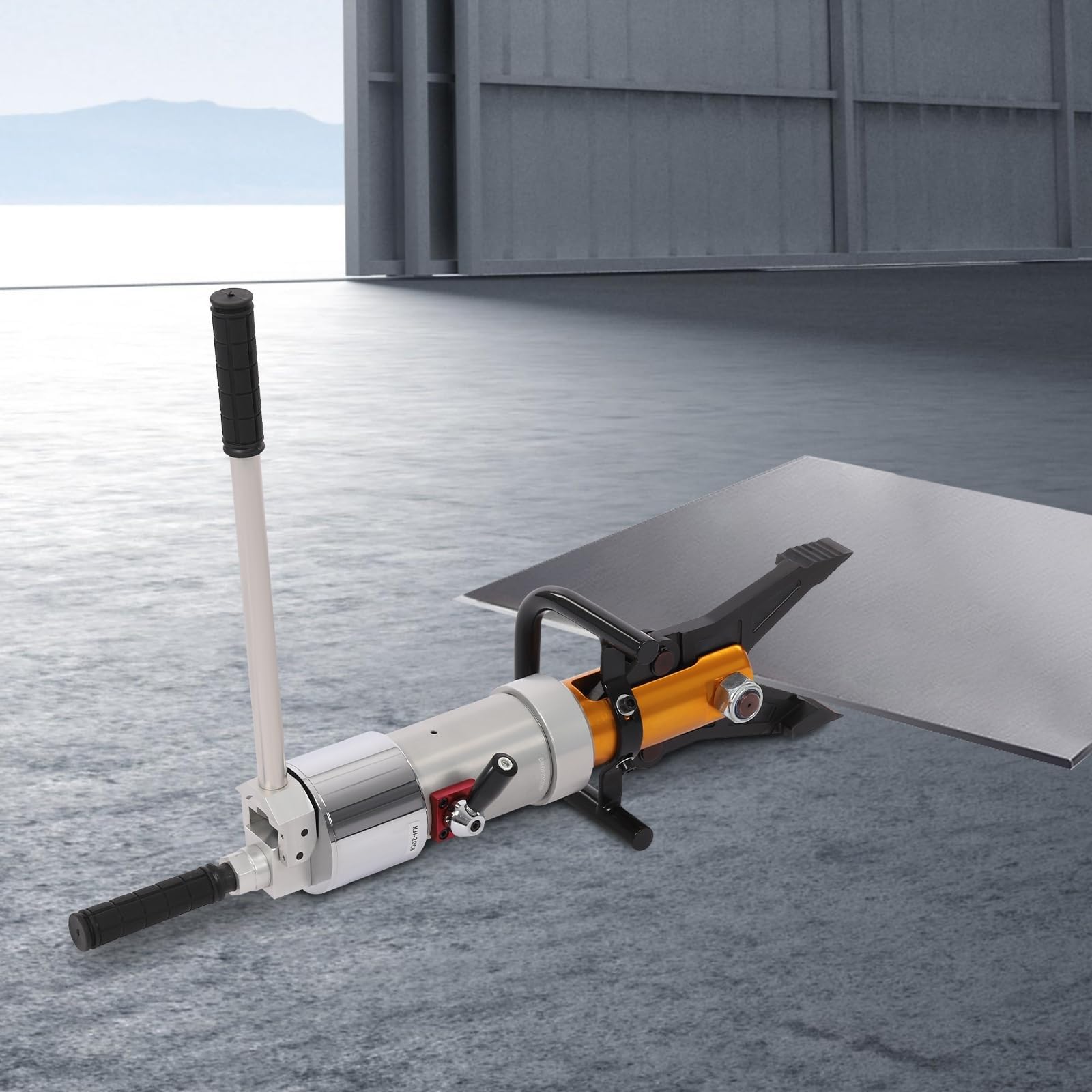 Hydrauliczne szczypce do cięcia, ekspander hydrauliczny do dużych obciążeń, obracane o 360°, z pompą hydrauliczną, siła ścinająca 18T, siła rozprężna 5,5 t, do sytuacji awaryjnych (drewniane ok