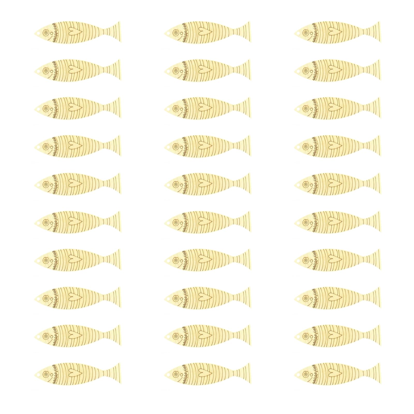 Carotoe D 30 Unpainte Wooden Fish Templates Artistic Projects Home Party Natural Esign Woo Fish Blanks For Painting