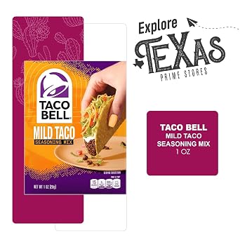 Taco Bell - Lavinia essentials Bundle: 12-Pack of Mild Taco Seasoning Mix, 1oz Packet + 1 Utility Prop.