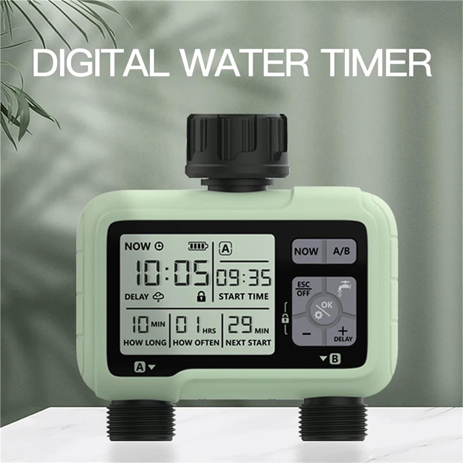 Timer per l'irrigazione, Di temporizzazione Timer for irrigazione a 2 uscite Irrigazione automatica precisa for esterni Programma completamente regolabile