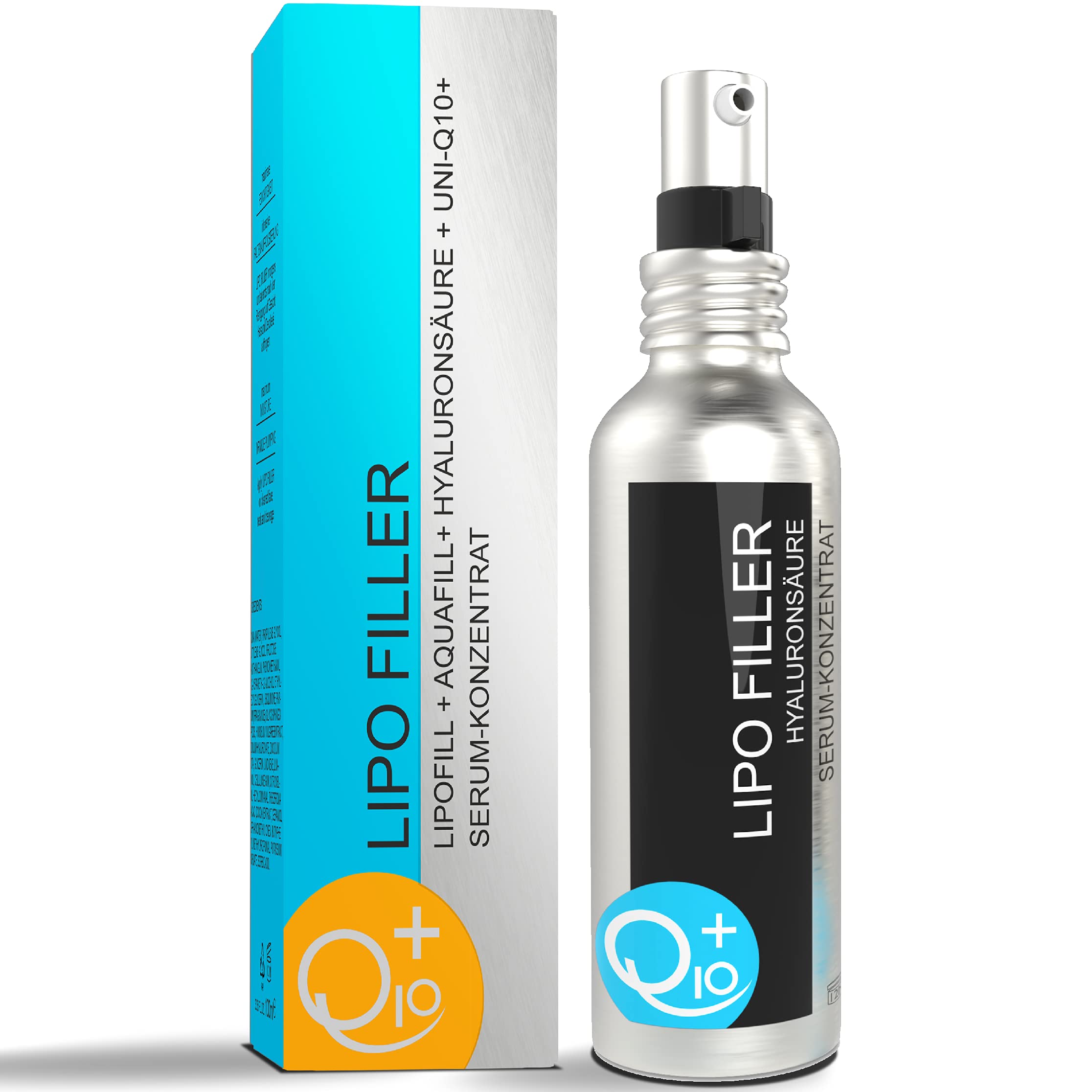 Hyaluron Serum hochdosiert mit Q10 - anti aging - anti Falten Gesichtspflege - Hyaluronsäure Faltenfiller - Porenverfeinerer - nachhaltige Kosmetik aus Deutschland - vegan - 100ml
