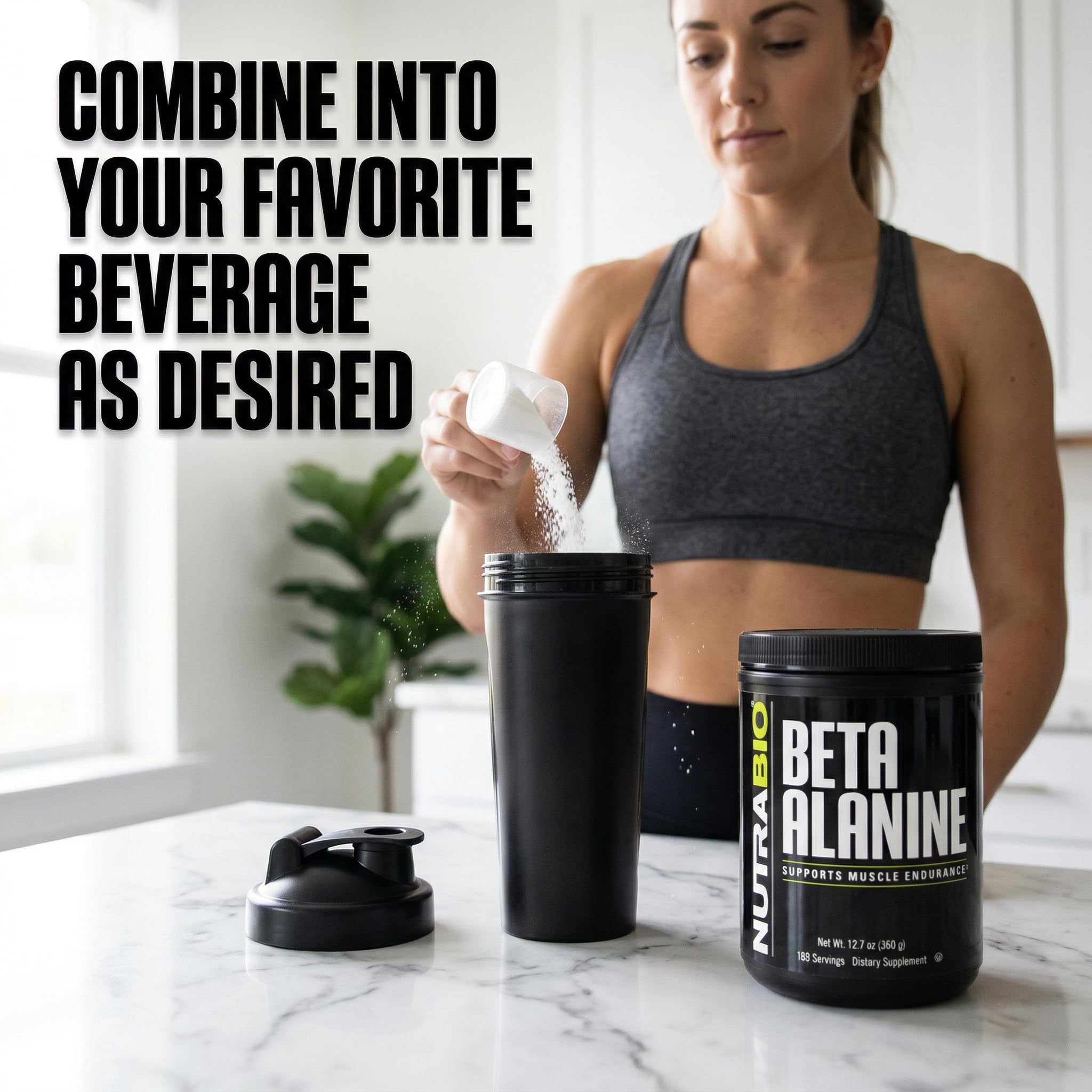 NutraBio Beta Alanine Pre-Workout Supplement - Beta Alanine Powder- 360g Powder — Amazon image 7