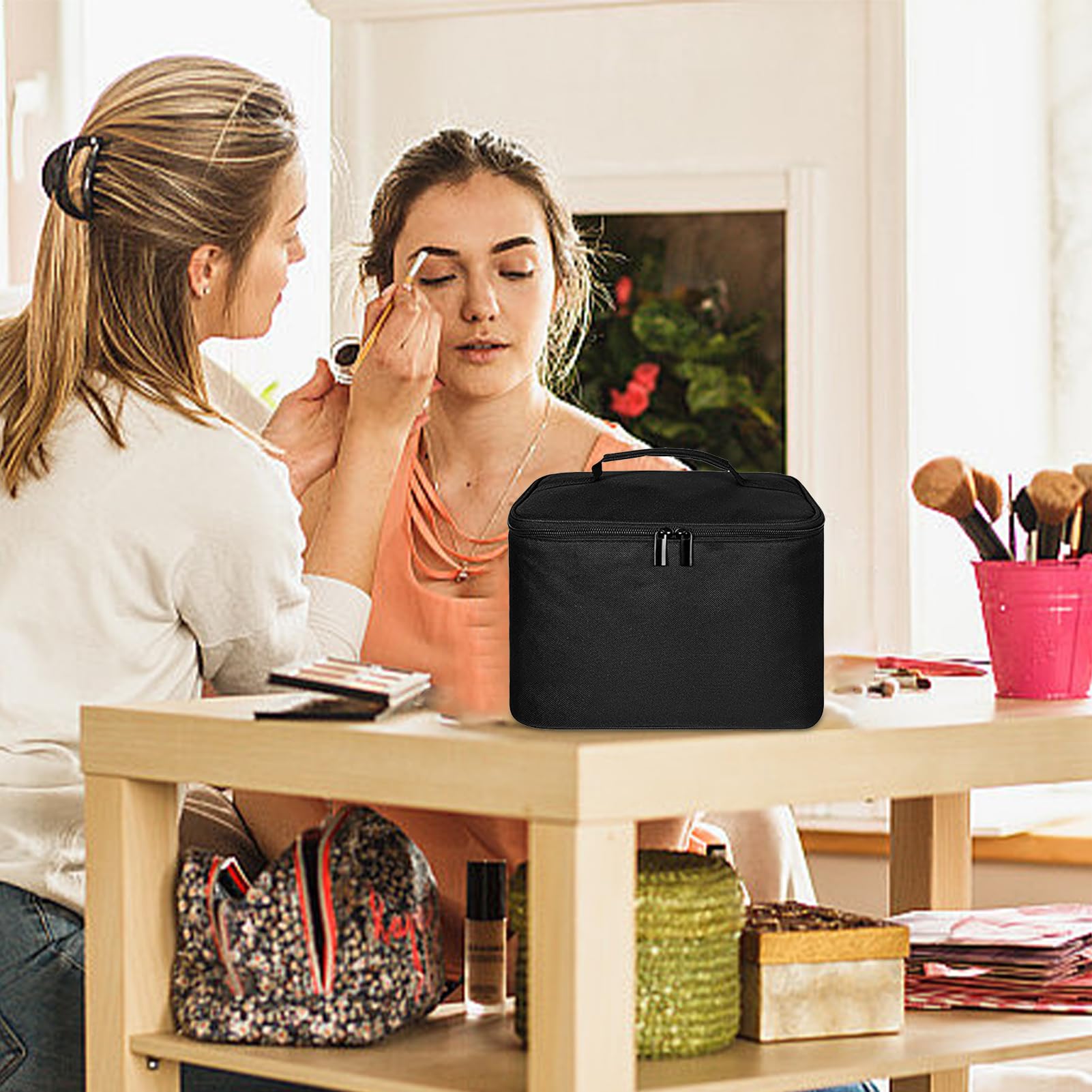 Borsa Per La Toeletta Da Viaggio Necessaire Da Viaggio Con Scomparti Per | Borsa Per Trucco E Cosmetici per Hotel Vacanza Viaggio di Lavoro Weekend Pernotto Attività All'aperto Campeggio