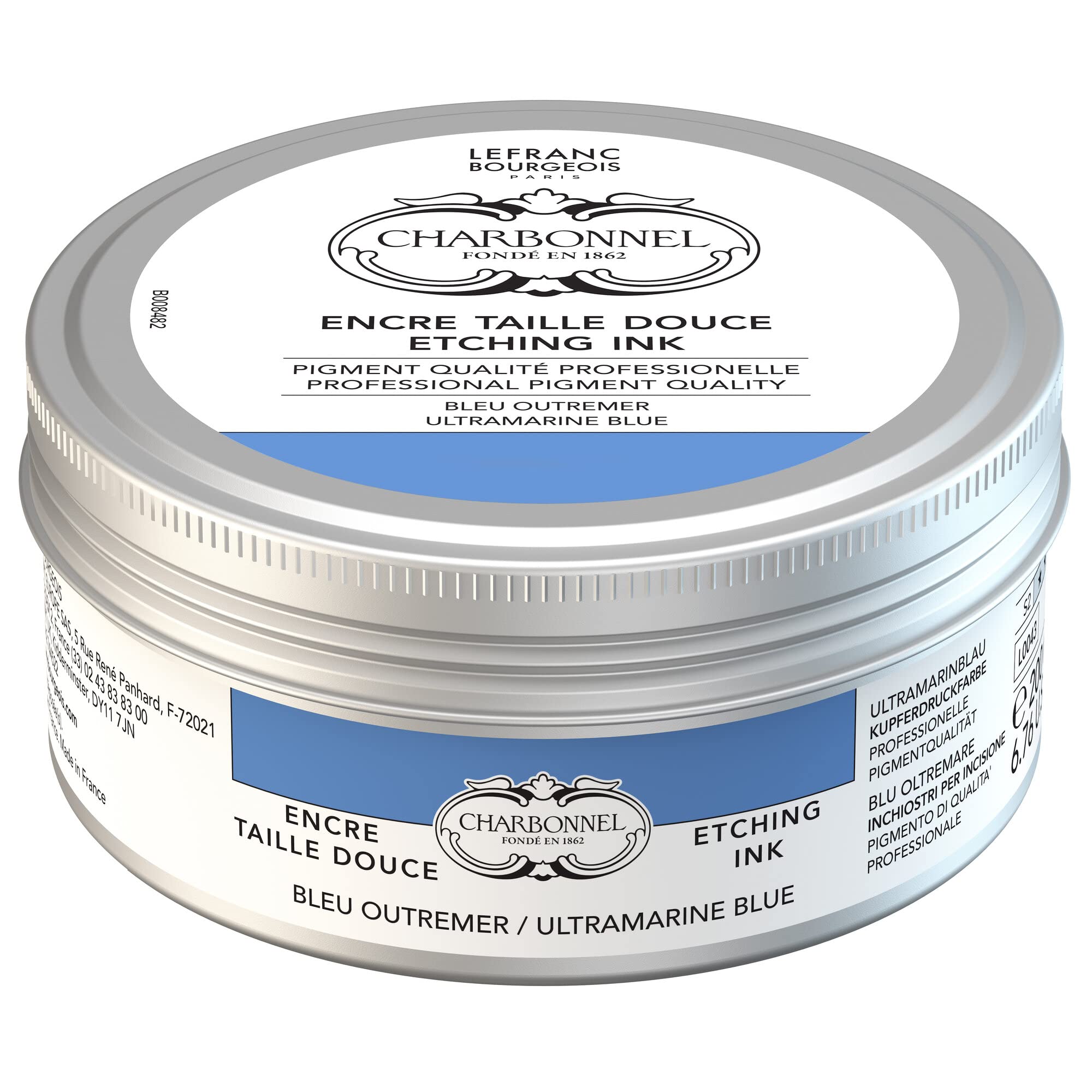 Charbonnel Encre Taille Douce évite les bouchages Bleu Outremer Lefranc Bourgeois 200ml