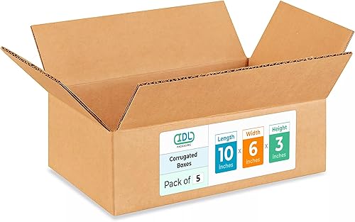 Miniatura 391 de Cajas para envío IDL Packaging - B-1266-5 de cartón corrugado, tamaño pequeño, de 12 pulgadas de largo x 6 pulgadas de ancho x 6 pulgadas de alto