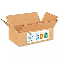 Vista 180 de IDL Packaging Cajas para envío de cartón corrugado cúbicas de 10 pulgadas de largo x 10 pulgadas de ancho x 10 pulgadas de alto (paquete de 5)